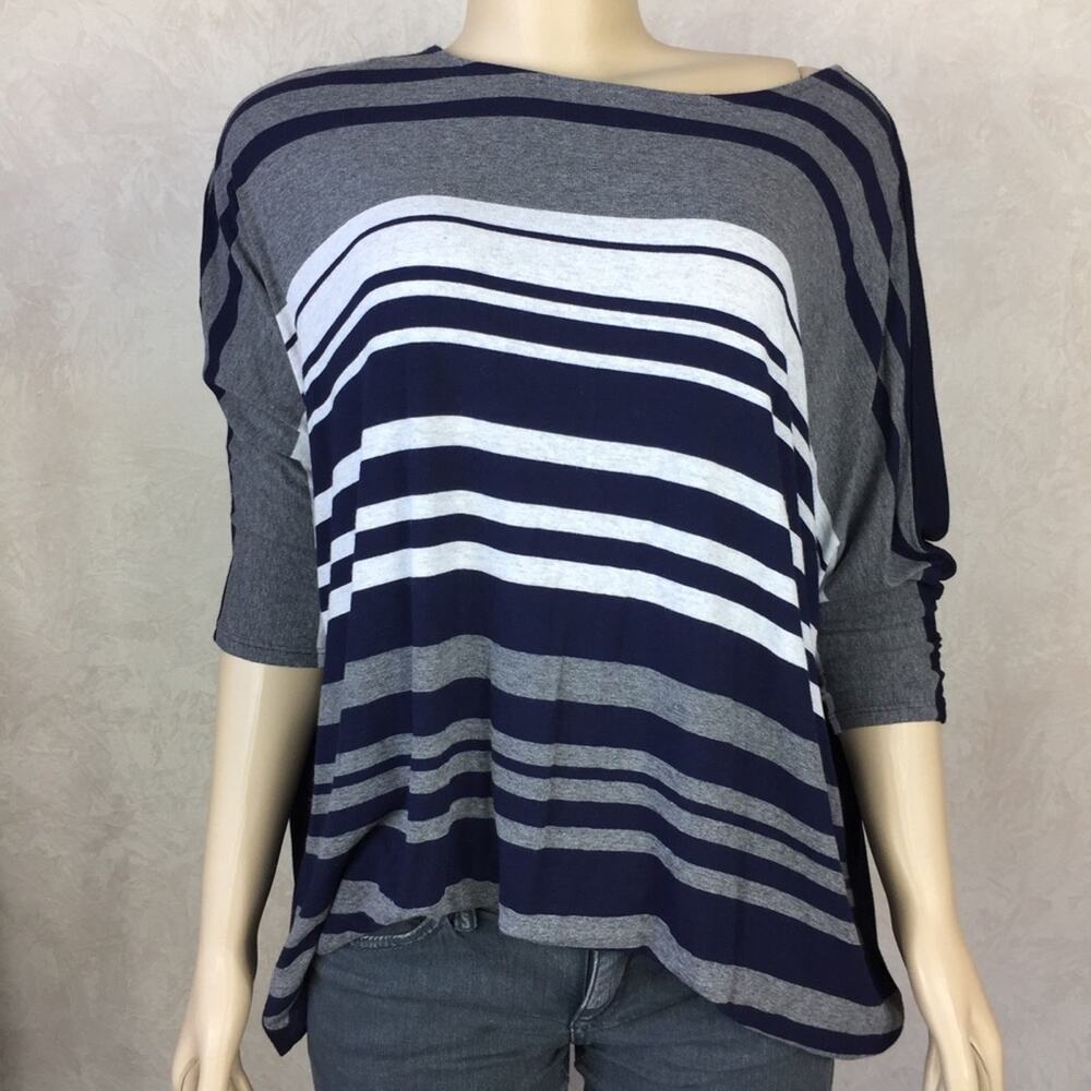 Karan Kane Dolman Style Sleeve Striped Top